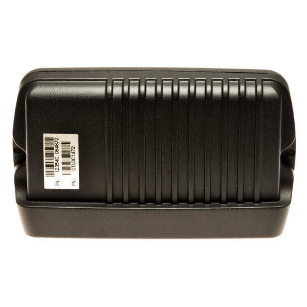 Advanced Actuator Module for the Tru Balance Tilt on Quantum Power Chairs, shown as a black plastic box with a white label, designed to control multiple functions like tilt, recline, and more.