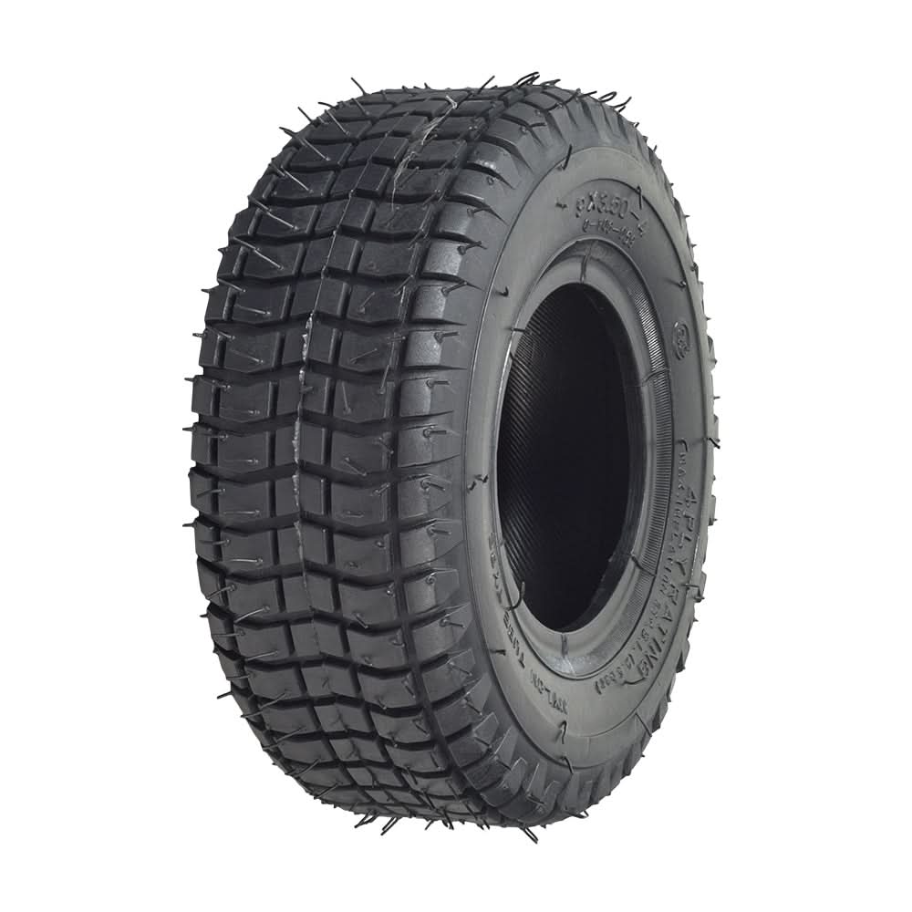 9x3.50-4 Scooter Tire With Angled Valve Tube – 9x3-1/2 – Replacement Tire
