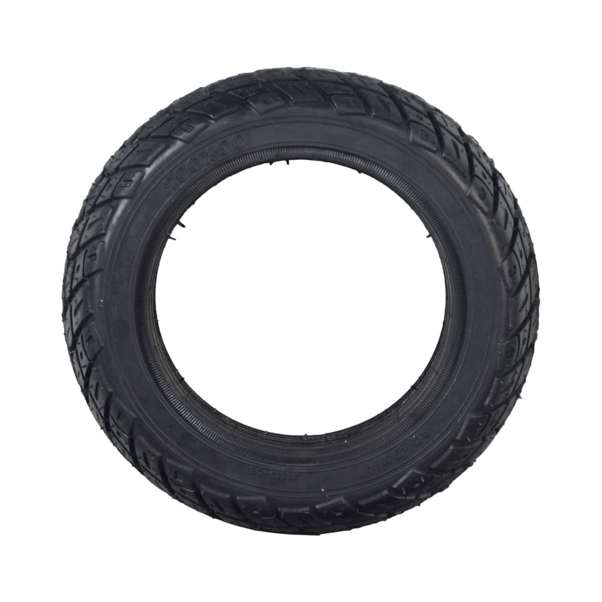 8.5 (200x90) solid tire for hoverboards, featuring durable, flat-free synthetic rubber with all-terrain knobby tread, designed for models like the Gyroor Warrior G2. Tire only, rim not included.