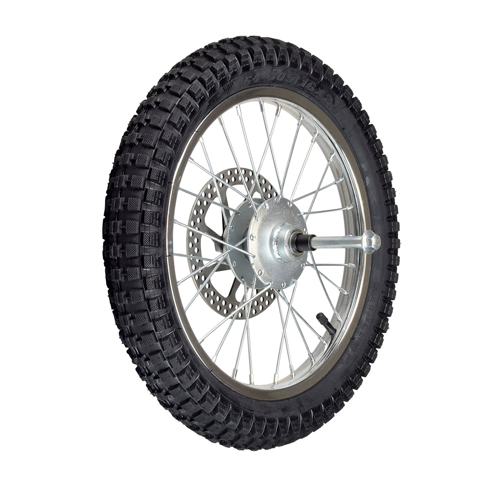 Complete Front Wheel Assembly for the Razor SX500 McGrath Dirt Rocket