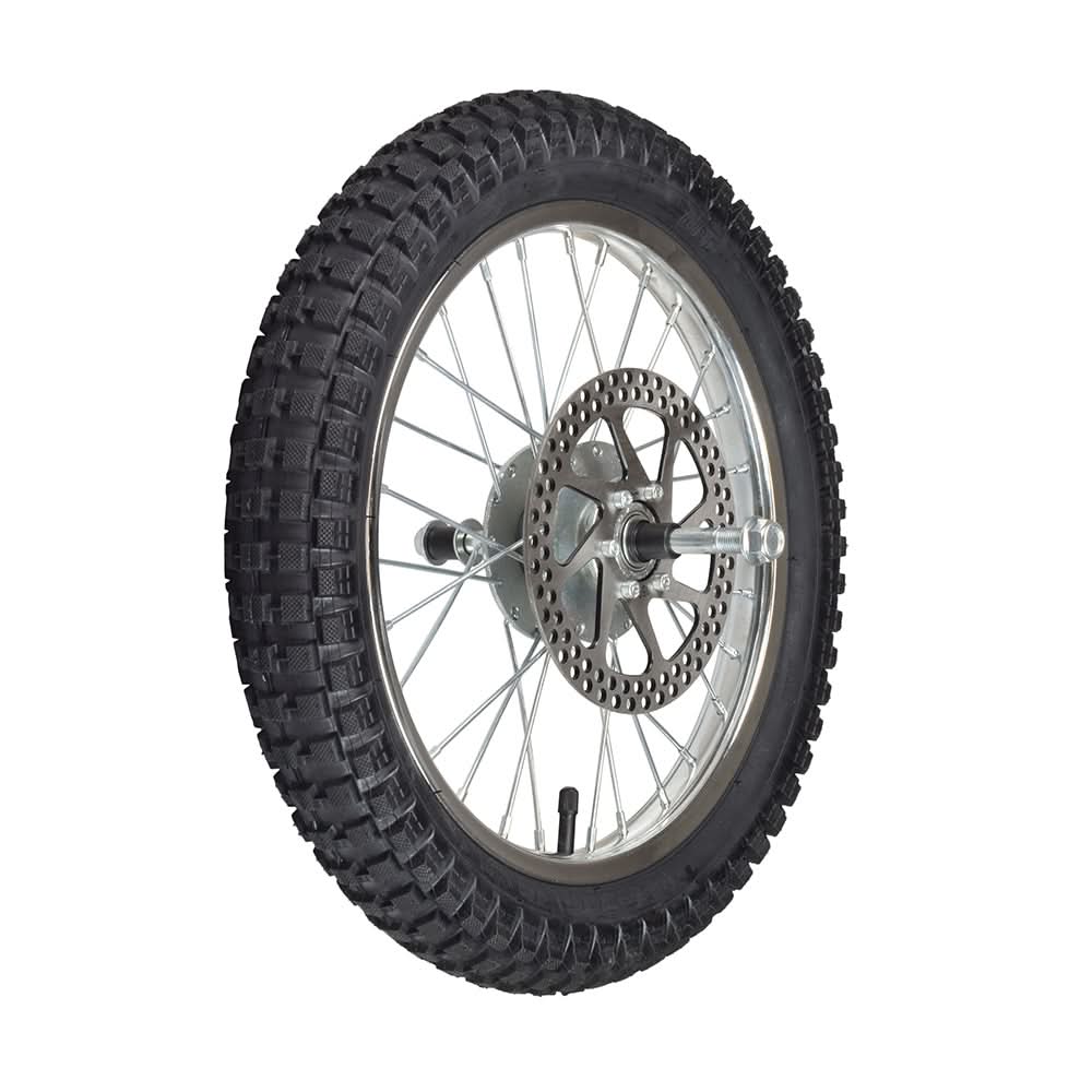 Complete Front Wheel Assembly for the Razor SX500 McGrath Dirt Rocket
