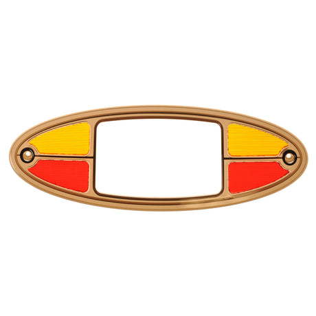 Rear Plastic Lens for Pride Sundancer (SC2000/SC202) mobility scooter, showcasing a close-up of the distinctive frame design, perfect for replacing a broken or scratched lens to enhance visibility and safety.