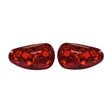 Tail Light Housing for Golden Technologies Companion I (GC240) & Companion II (GC340, GC440) mobility scooters; close-up of a pair of red tail lights for rear housing, without wiring harness or bulbs.