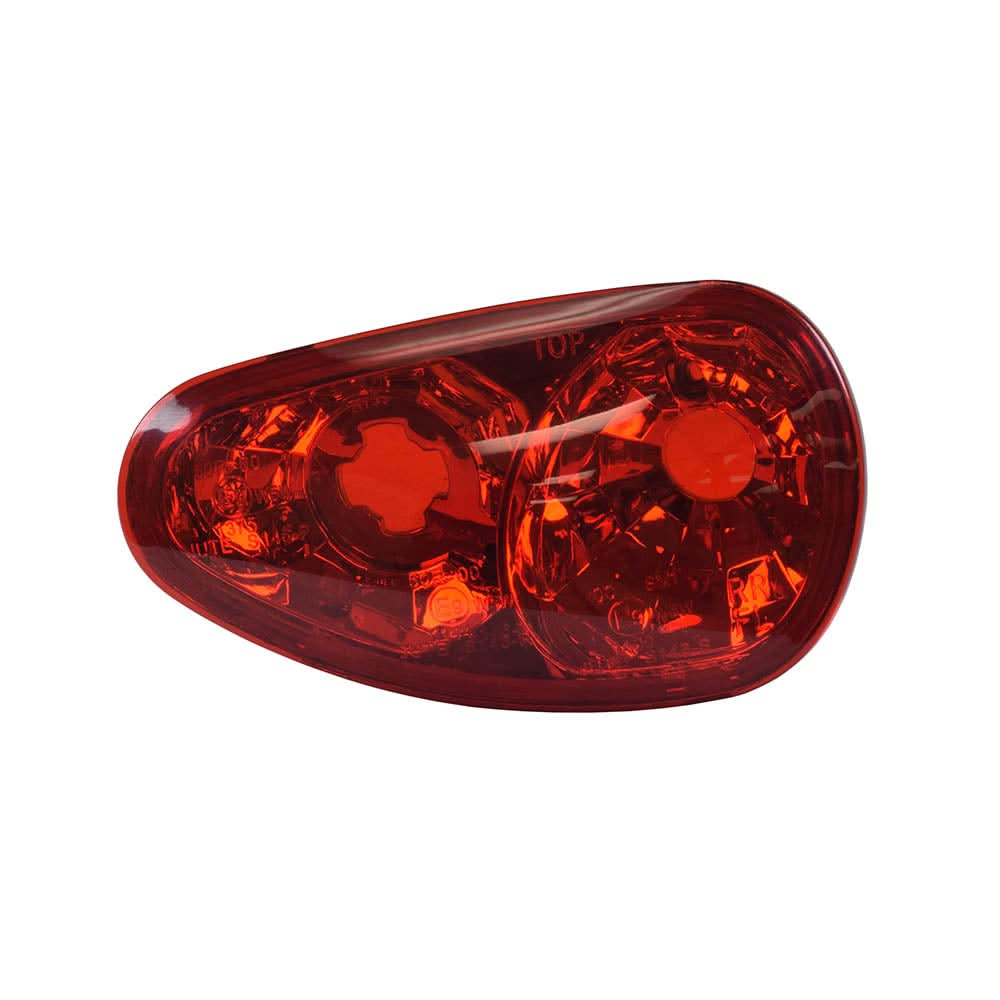 Tail Light Housing for the Golden Technologies Companion I (GC240) & Companion II (GC340, GC440) mobility scooters; features a red lens cover with precise mounting holes, suitable for right or left side replacements.