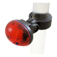 TL-L115 LED Taillight mounted on a black pole, showcasing its bright red light feature.