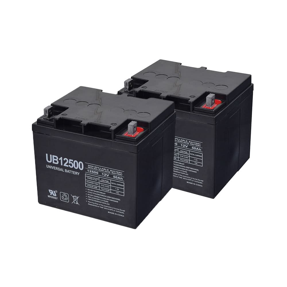50 Ah 12 Volt UB12500 AGM Mobility Scooter & Power Chair Battery with Post Terminals (Universal Battery)