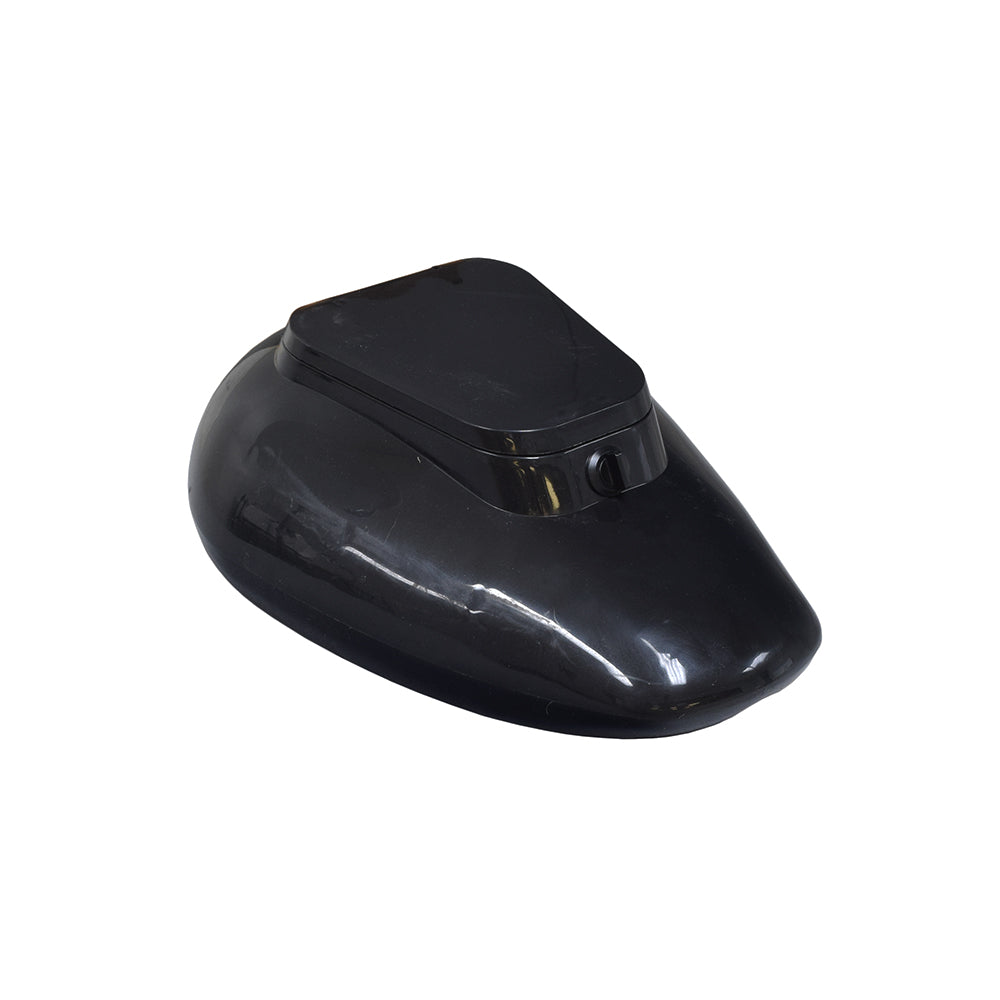 Decorative Black Fuel Tank for the Baja MB200 (Blemished) featuring a button and visible scratches on the glossy finish, ideal for replacing damaged tanks affordably.