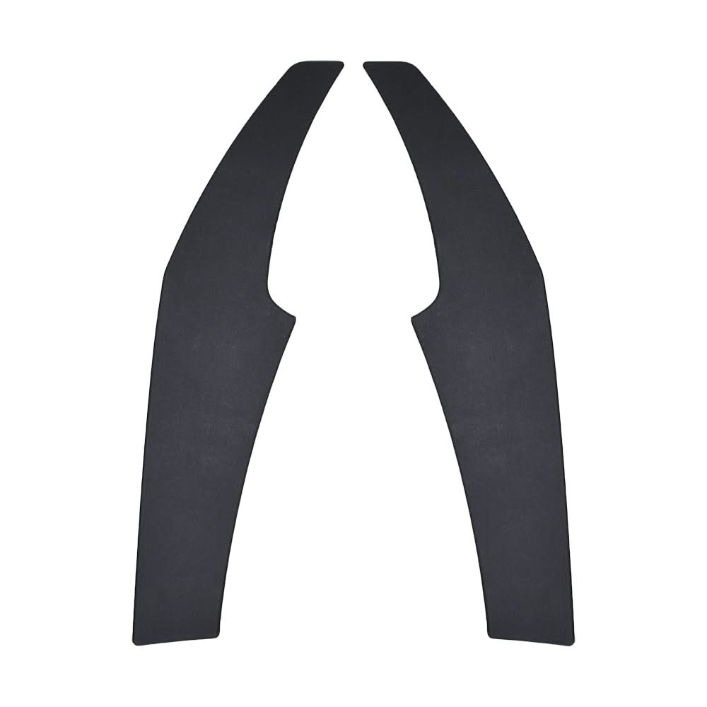 Black rubber floor mat for 3-wheel Pride Celebrity X (SC4001) and Celebrity XL (SC4450DX) scooters, designed as a replacement for torn mats, available for left or right side.