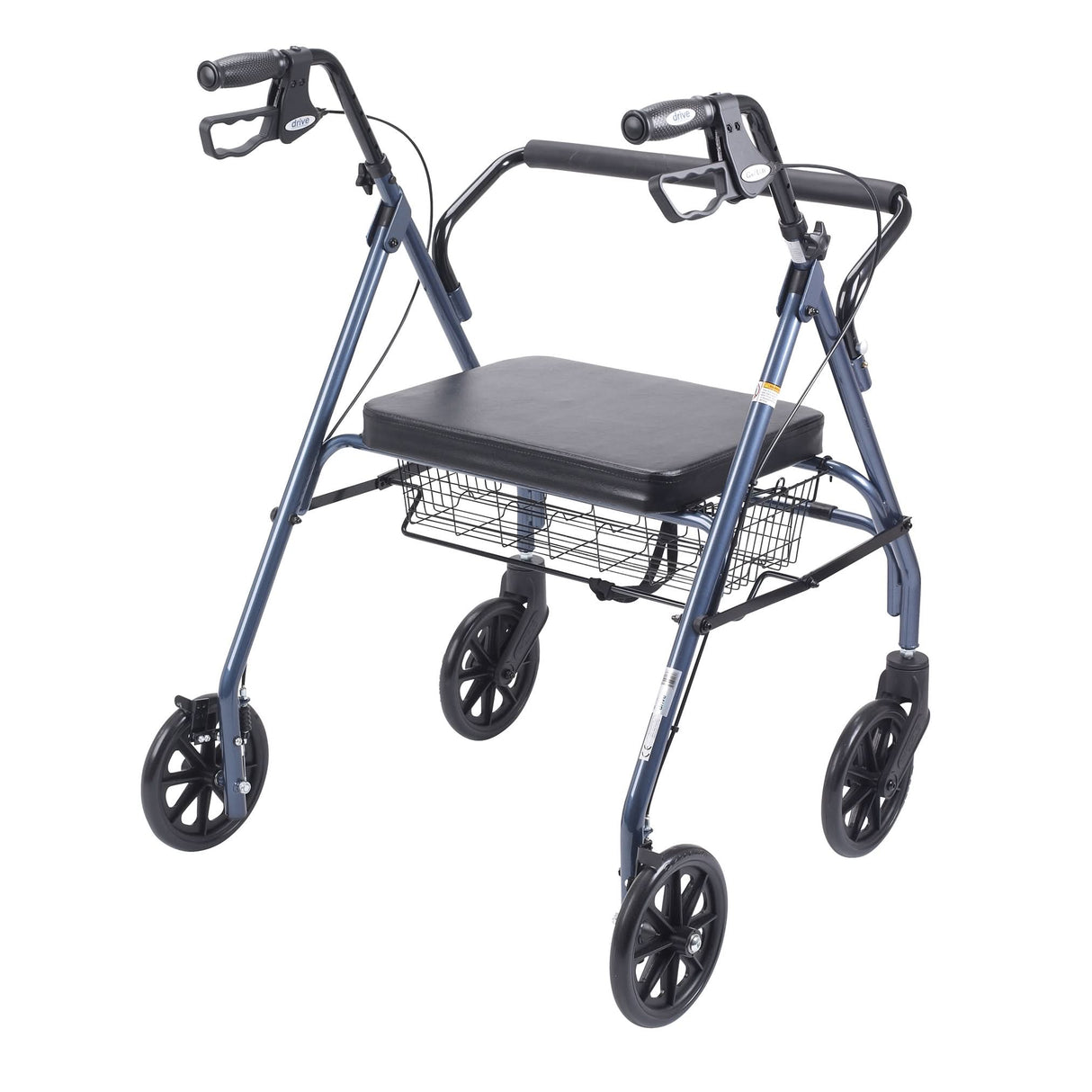 Heavy Duty Bariatric Rollator Rolling Walker with Large Padded Seat