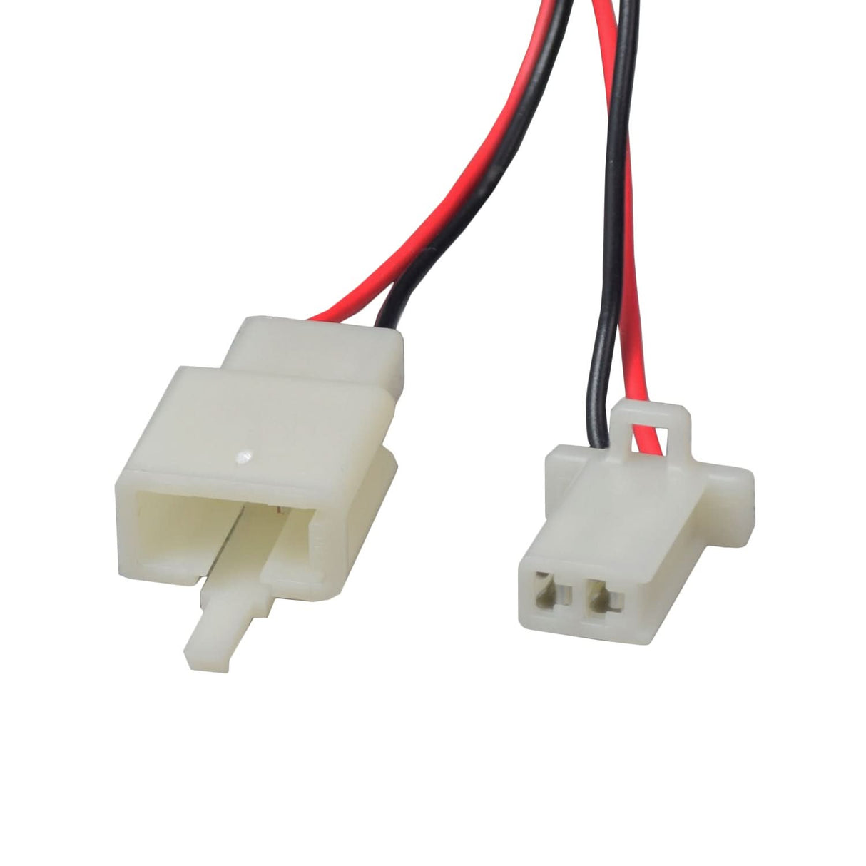 Close-up of CT-201C-3 / HB2430TYD-FS Throttle & Control Module Bundle for Razor iMod (All Versions) & MX350 (Versions 8), showcasing a connector with attached black and red cables.