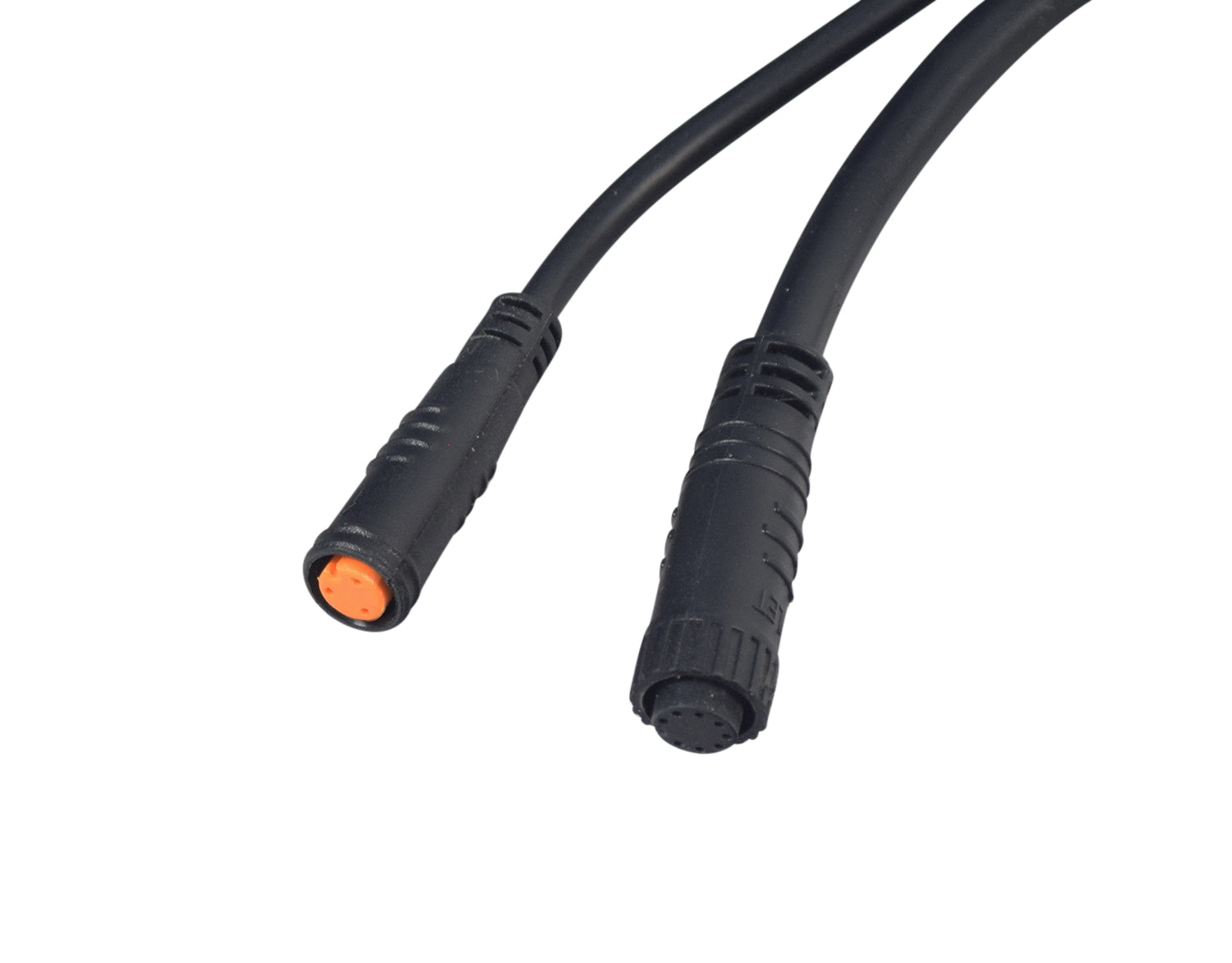 Close-up of the Control Module for the ANCHEER 26 350W Electric Mountain Bike, focusing on the cable and connectors essential for routing power and controlling throttle, speed, and motor systems.