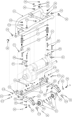 Pride Celebrity X (SC4401) - Frame Assemblies - Rear