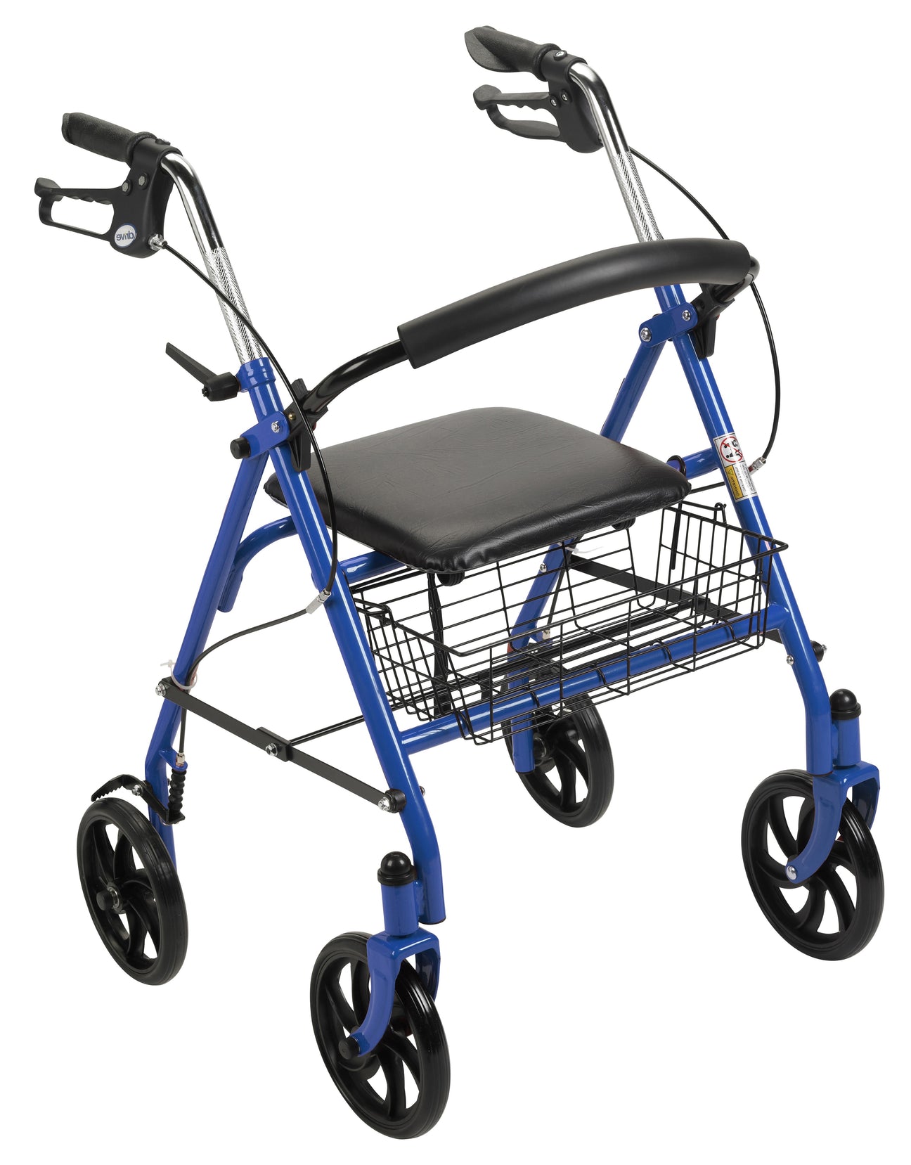 Drive Medical Durable 4-Wheel Rollator with 7-1/2" Casters (10257)