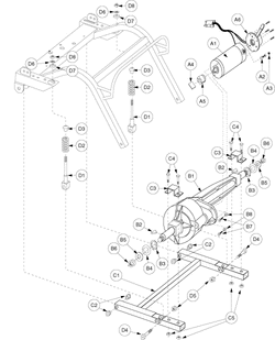 Pride Celebrity XL Heavy Duty 4-Wheel (SC445) - Drive System - Brake - Round Mounting Flange