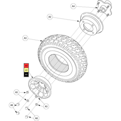 Pride Celebrity XL Heavy Duty 4-Wheel (SC445) - Wheel Rear - Solid