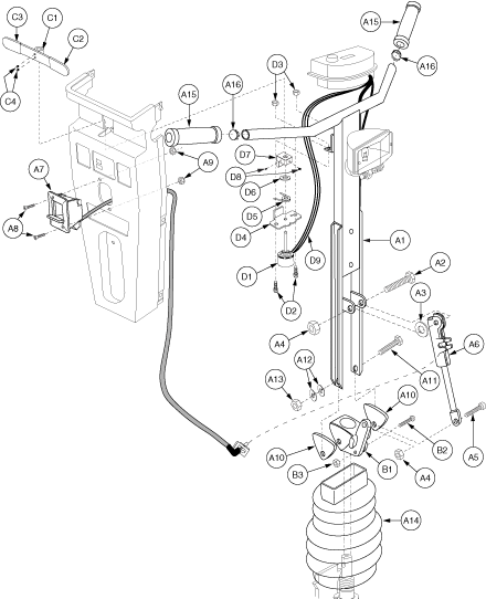 Pride Celebrity XL Heavy Duty 4-Wheel (SC445) - Throttle Pot