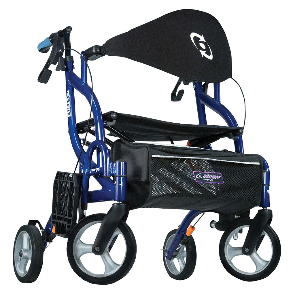 Drive Medical Airgo Fusion F20 Side-Folding Rollator & Transport Chair ( 700-935)