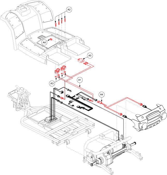 Pride Celebrity XL Heavy Duty 4-Wheel (SC4450DX) - Electronics Wiring