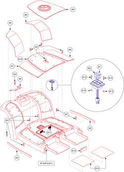 Pride Celebrity XL Heavy Duty 4-Wheel (SC4450DX) - Shroud Assemblies - Front