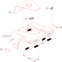 Pride Celebrity XL Heavy Duty 4-Wheel (SC4450DX) - Shroud Assemblies - Rear