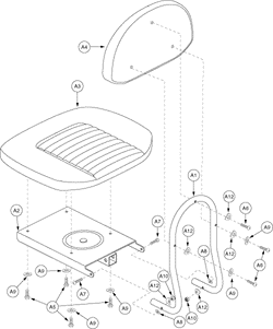 Pride Dart (SC51) - Frame Assemblies - Seat