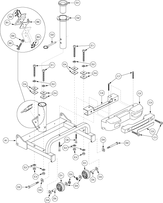 Pride Dash (SC41) - Frame - Rear