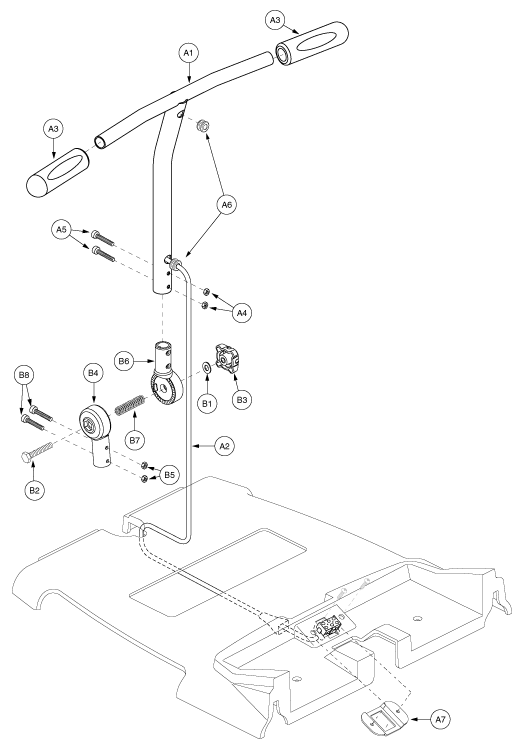 Pride Dash (SC41) - Frame - Tiller