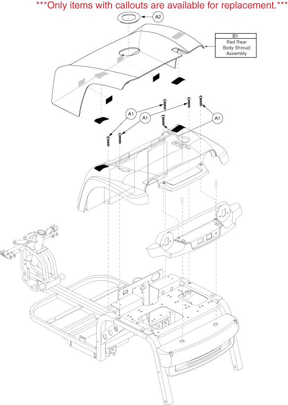 Pride Hurricane (PMV5001) - Shroud Assemblies - Rear