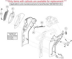 Pride Hurricane (PMV5001) - Shroud Assemblies - Tiller - S9818907001c30 - Prior