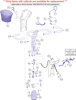 Pride Hurricane (PMV5001) - Throttle Pot - S9818907001c30 - Subsequent