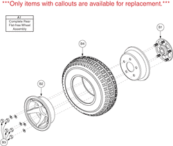 Pride Hurricane (PMV5001) - Wheel Assemblies - Rear - Solid W/O Brake Hub