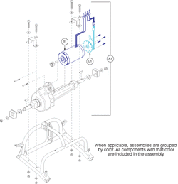 Go-Go Elite Traveller Plus 3-Wheel (SC53) - Drive Assembly