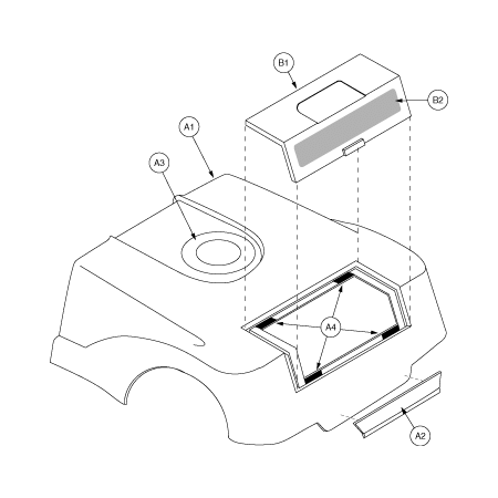 Pride Legend (SC300) - Shroud Assemblies - Rear - L-31000 - L-43949