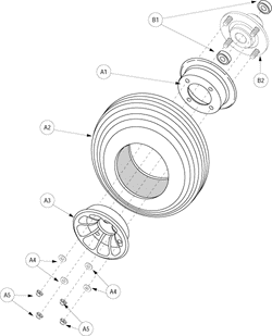 Pride Legend (SC300) - Wheel Assemblies - Front Solid - L-43949 - Prior