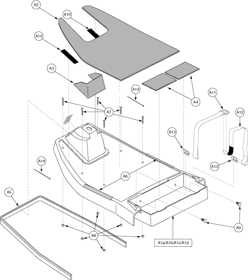 Pride Legend (SC300) - Shroud Assemblies - Front - L-43950 - Subsequent