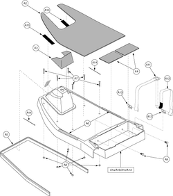 Pride Legend (SC300) - Shroud Assemblies - Front - L-43950 - Subsequent