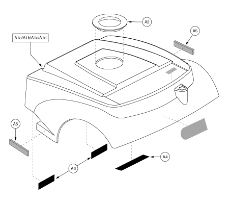 Pride Legend (SC300) - Shroud Assemblies - Rear - L-43950 - Subsequent