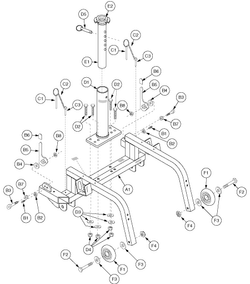 Pride Legend (SC300) - Frame Assemblies - Rear - L-43950 - Subsequent - Main Frame