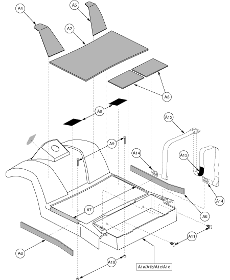 Pride Legend (SC340) - Shroud Assemblies - Front - L-43950 - Subsequent