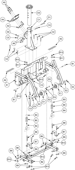 Pride Legend (SC3000) - Frame - Rear - Clover Lock