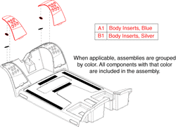 Go-Go Elite Traveller Plus 4-Wheel (SC54) - Shroud Assemblies - Front - Blue Inserts