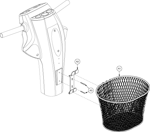 Pride Legend (SC3000) - Accessory - Basket - Front Round