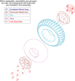 Pride Legend (SC3000) - Wheel - Rear - Pneumatic