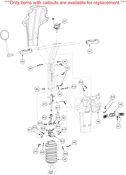 Pride Legend (SC3000) - Frame - Tiller - S5411404001c30 - S5422907001c30