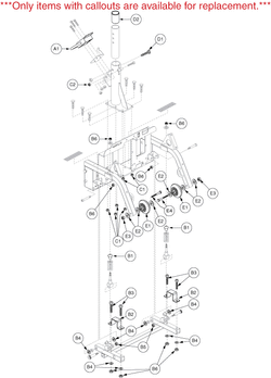 Pride Legend (SC3000) - Frame - Rear - Friction Lock - Spring Suspension