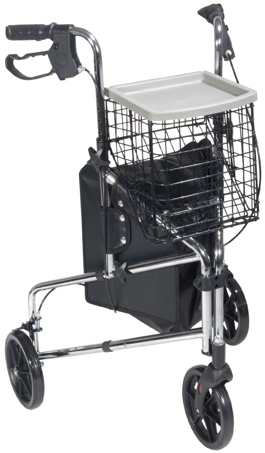 Drive Medical Deluxe 3-Wheel Steel Rollator with 7-1/2" Casters (171)