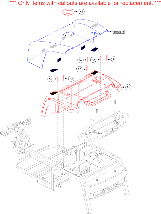 Pride Legend XL (SC3450) - Shroud Assemblies - Rear