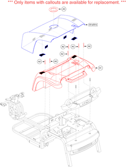 Pride Legend XL (SC3450) - Shroud Assemblies - Rear