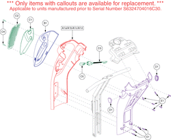 Pride Legend XL (SC3450) - Shroud Assemblies - Tiller - S6324704016c30 And Prior