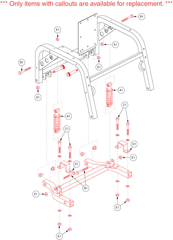 Pride Legend XL (SC3450) - Frame Assemblies - Trail Arm